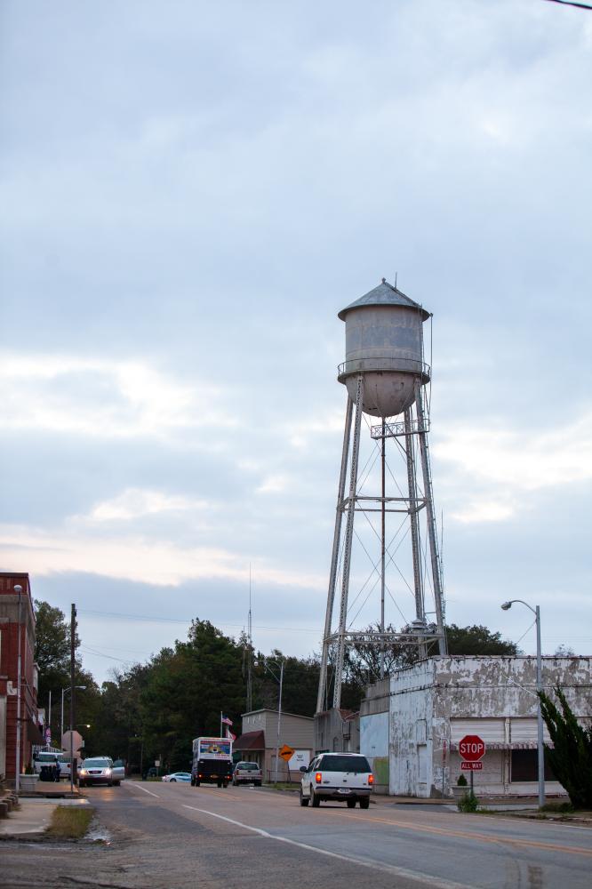 Water Tower in a Small Town in the American South