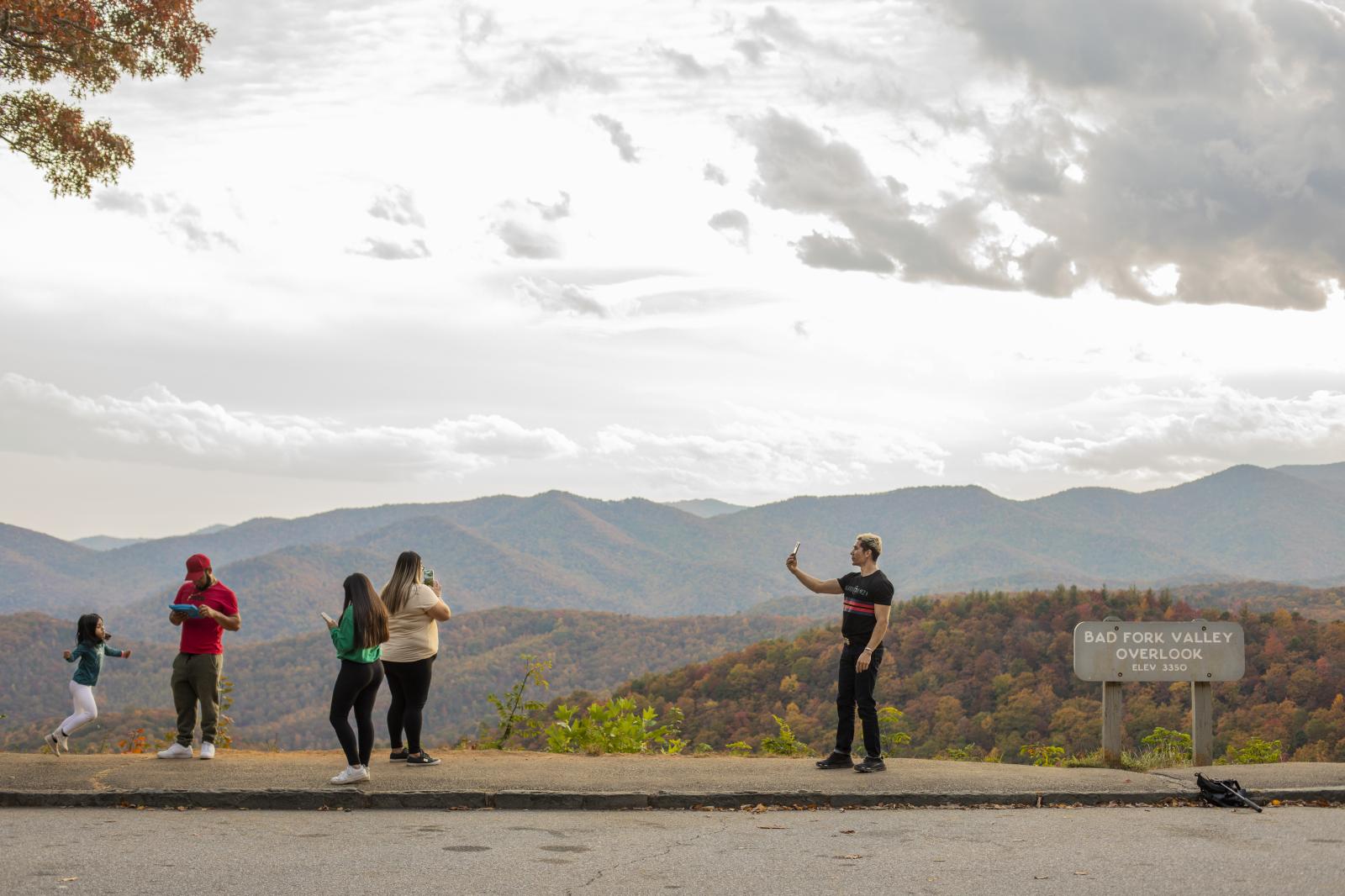 Blue Ridge Parkway Fall Color Selfies