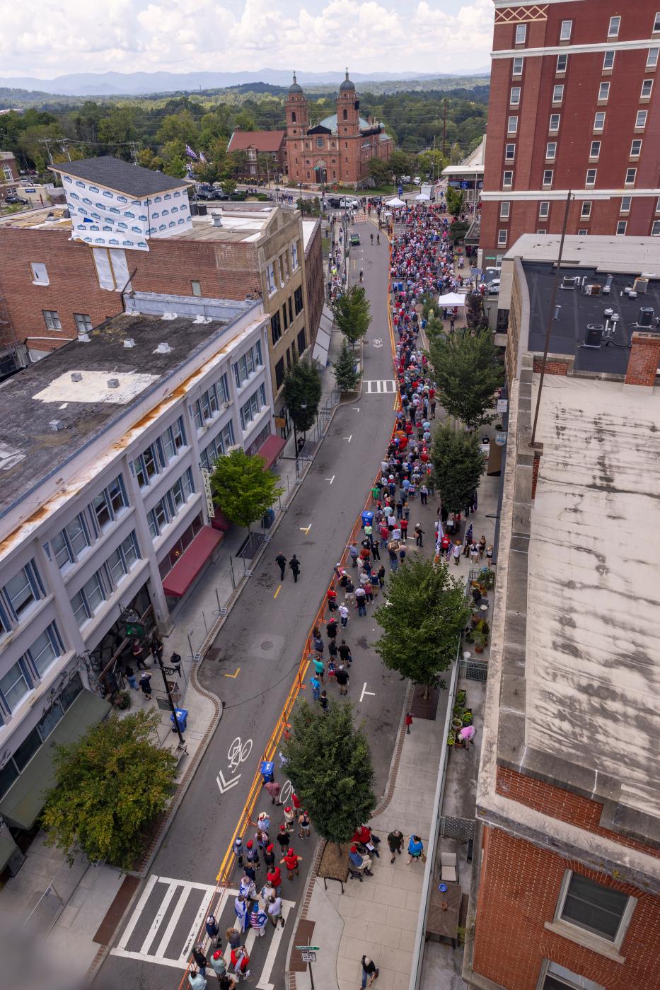 Long Lines at Trump Rally