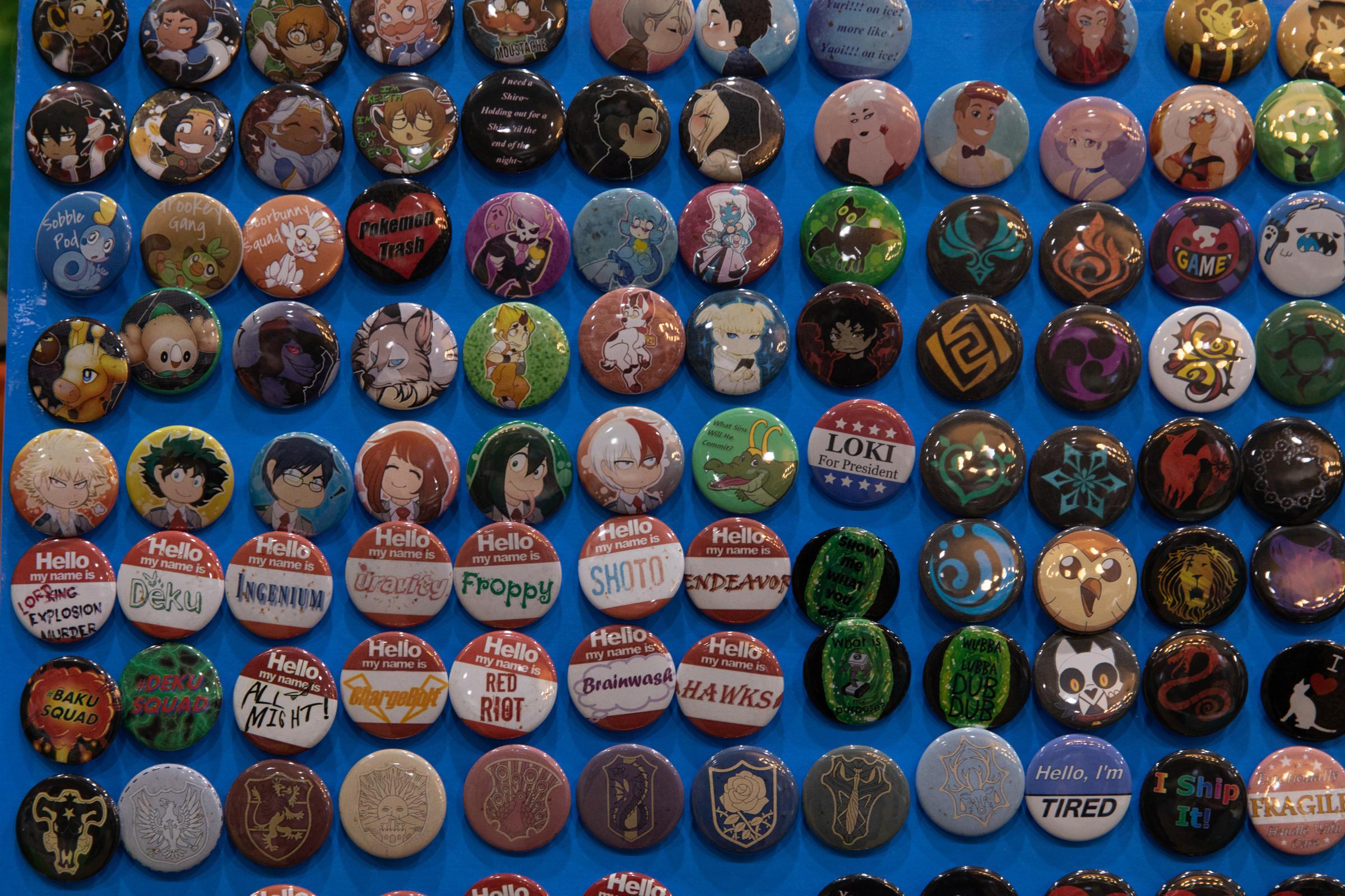 Furry Fandom - Buttons available for sale at the furry convention