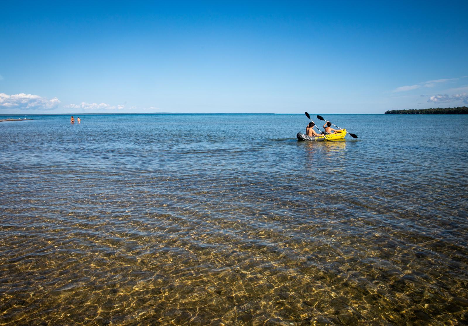 Kayaking on Lake Huron