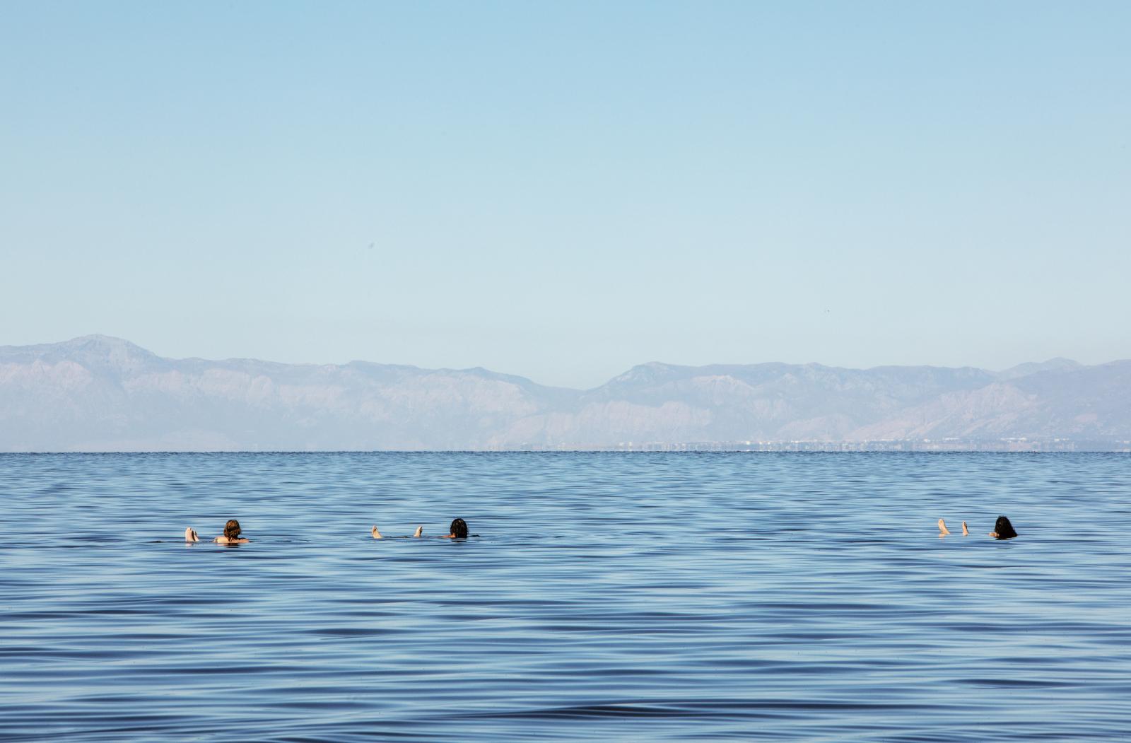 Floating in the Shrinking Great Salt Lake