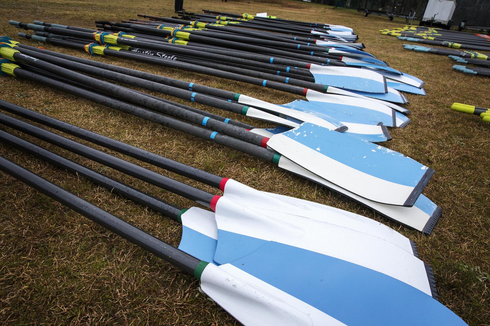 Oars Ready to Row