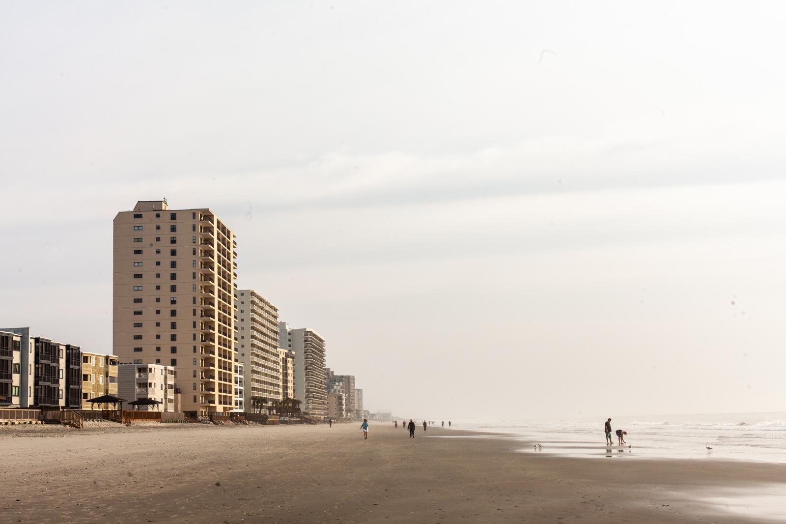 Morning Beach Walkers in South Carolina