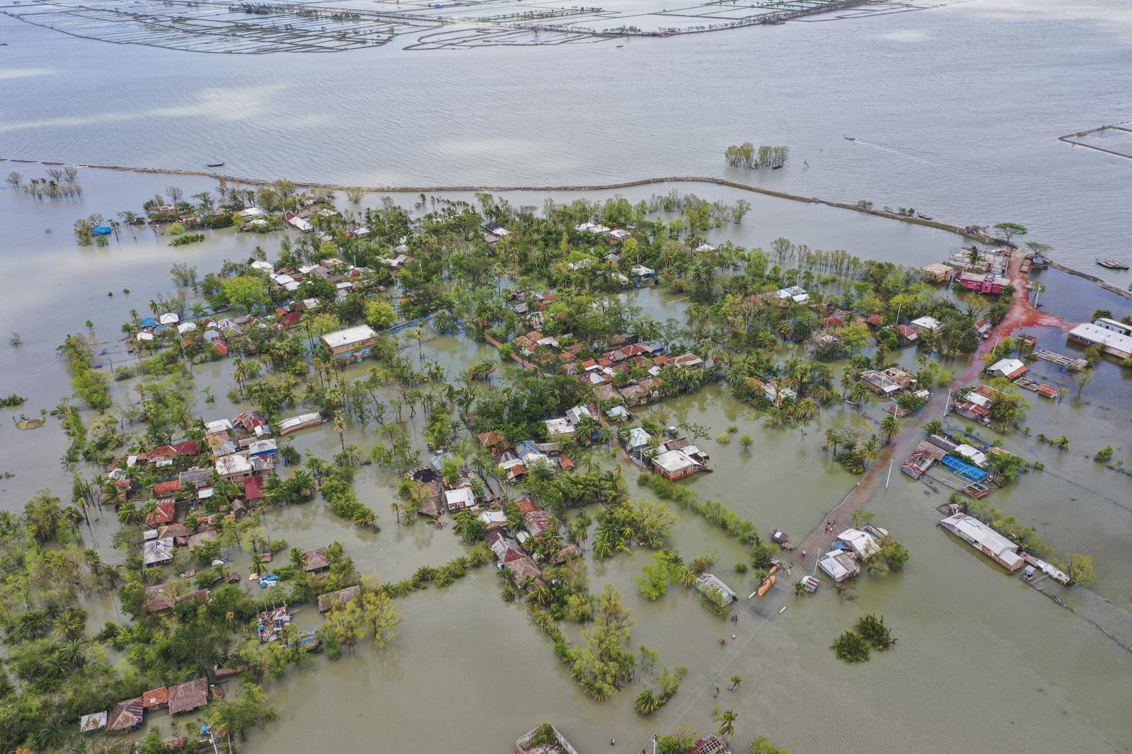 Aftermath of cyclone Amphan in Satkhira