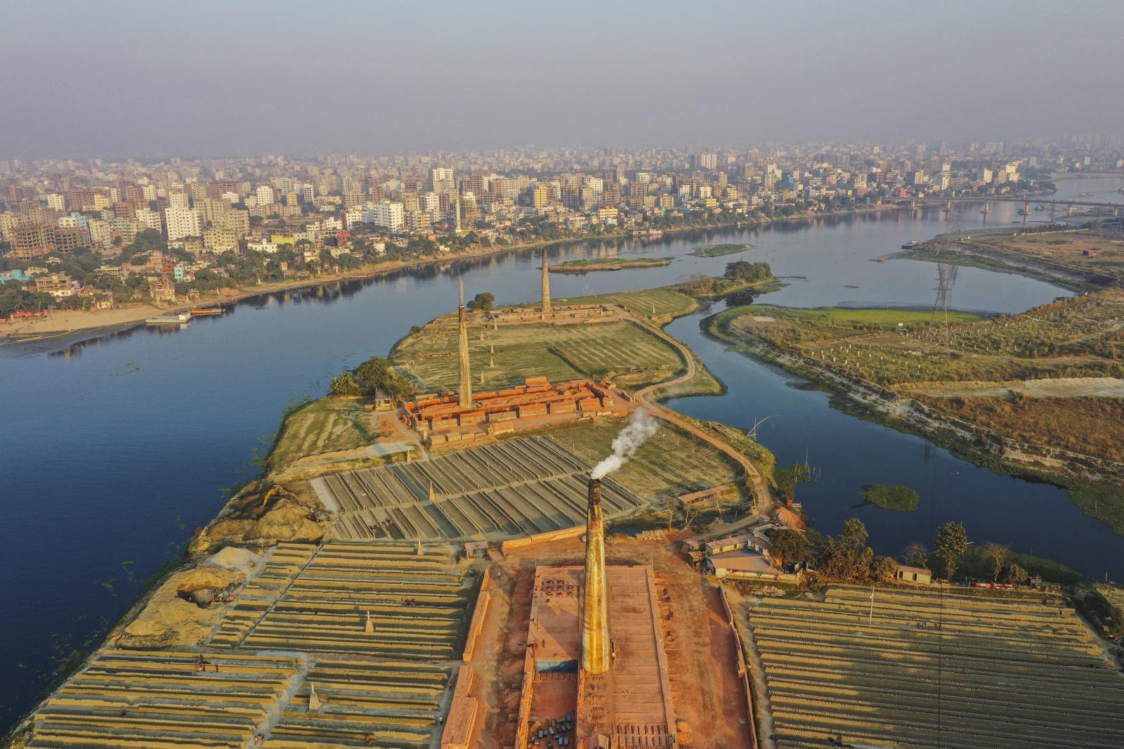 Arial View In Dhaka City.