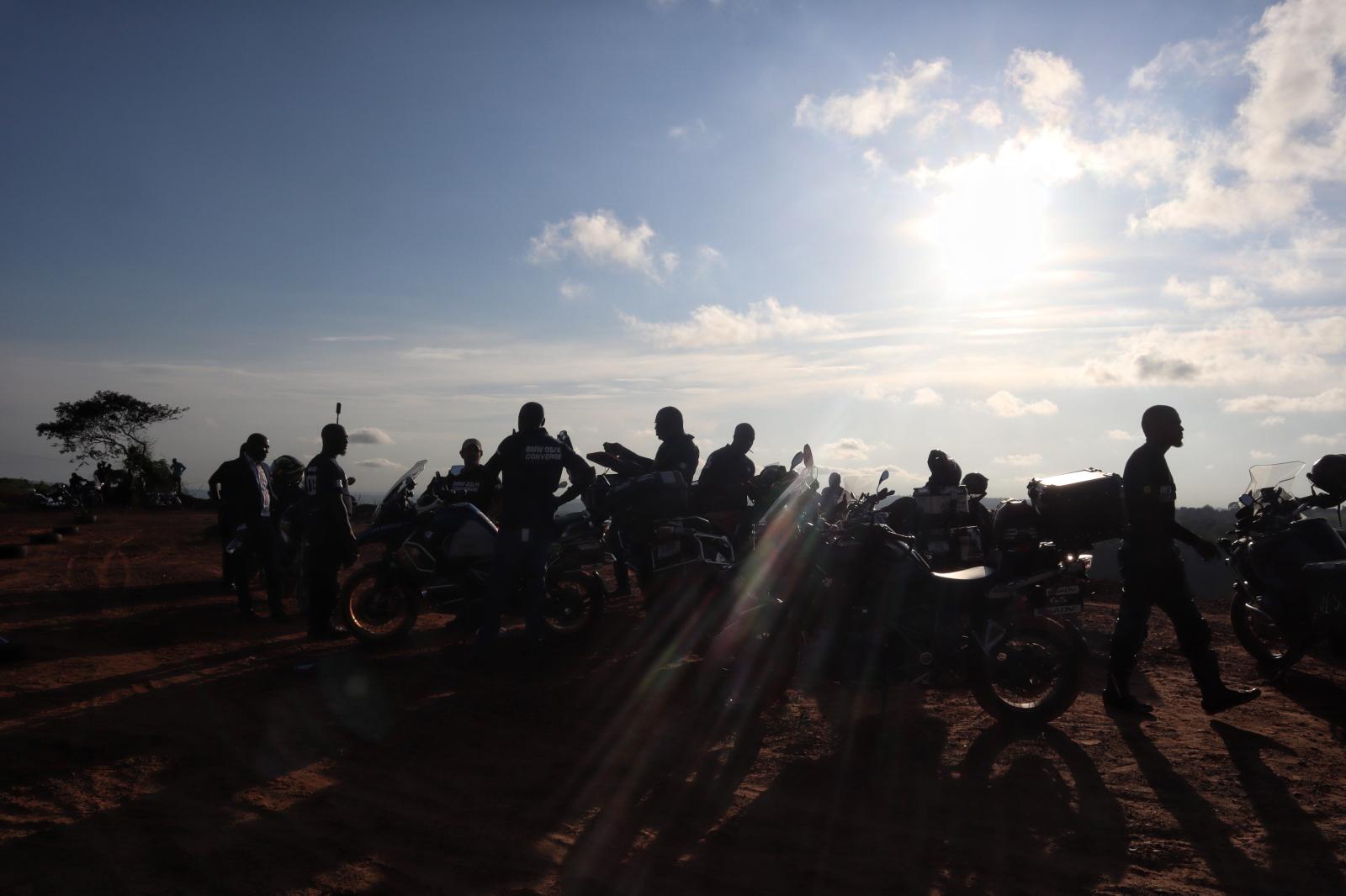 Bikers on Mmaku Hill. | Buy this image