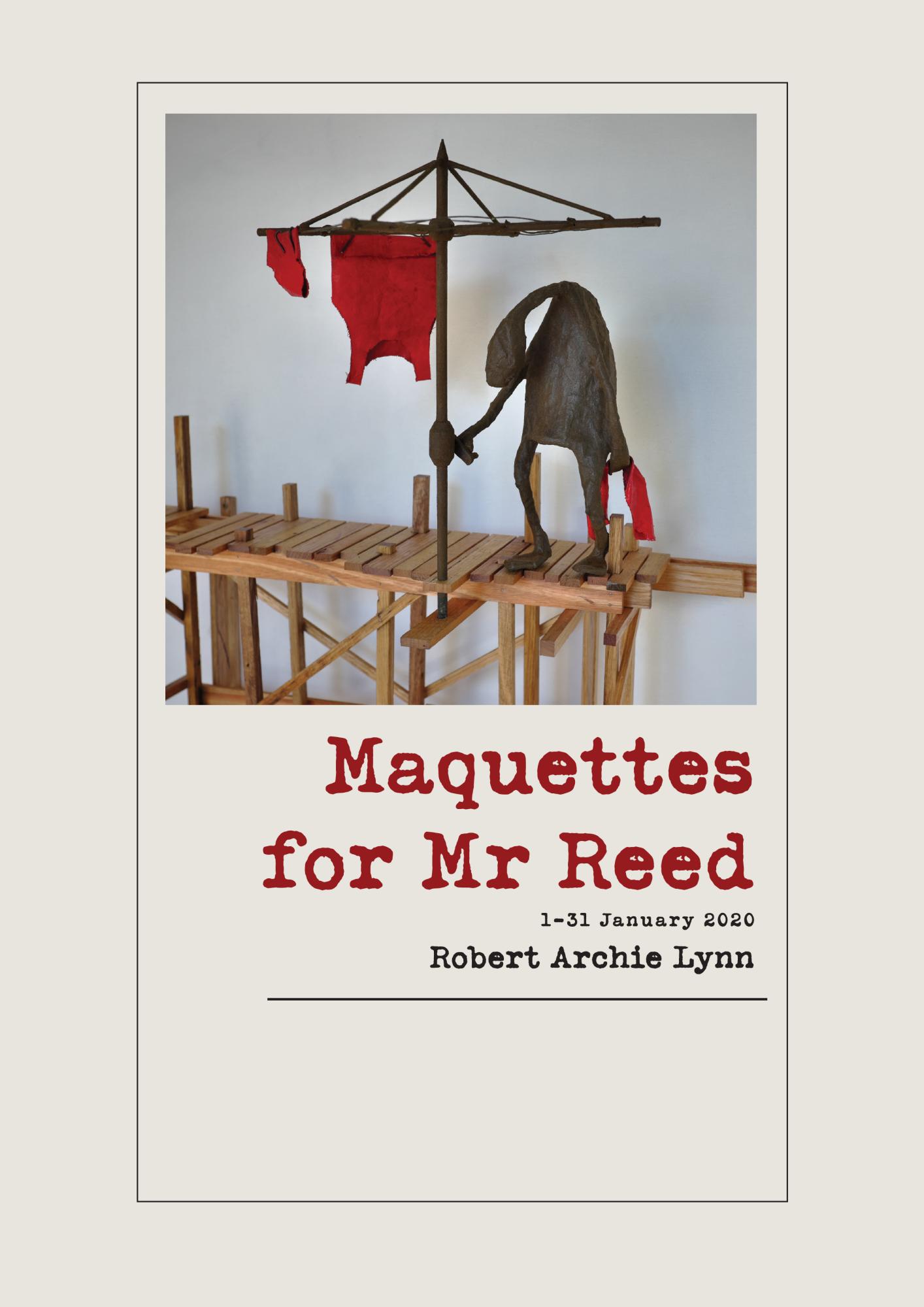 Maquettes of Mr Reed