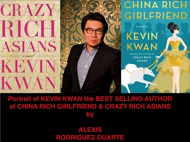 Portrait of KEVIN KWAN the BEST SELLING AUTHOR of CHINA RICH GIRLFRIEND & CRAZY RICH ASIANS by  ALEXIS  RODRIGUEZ-DUARTE