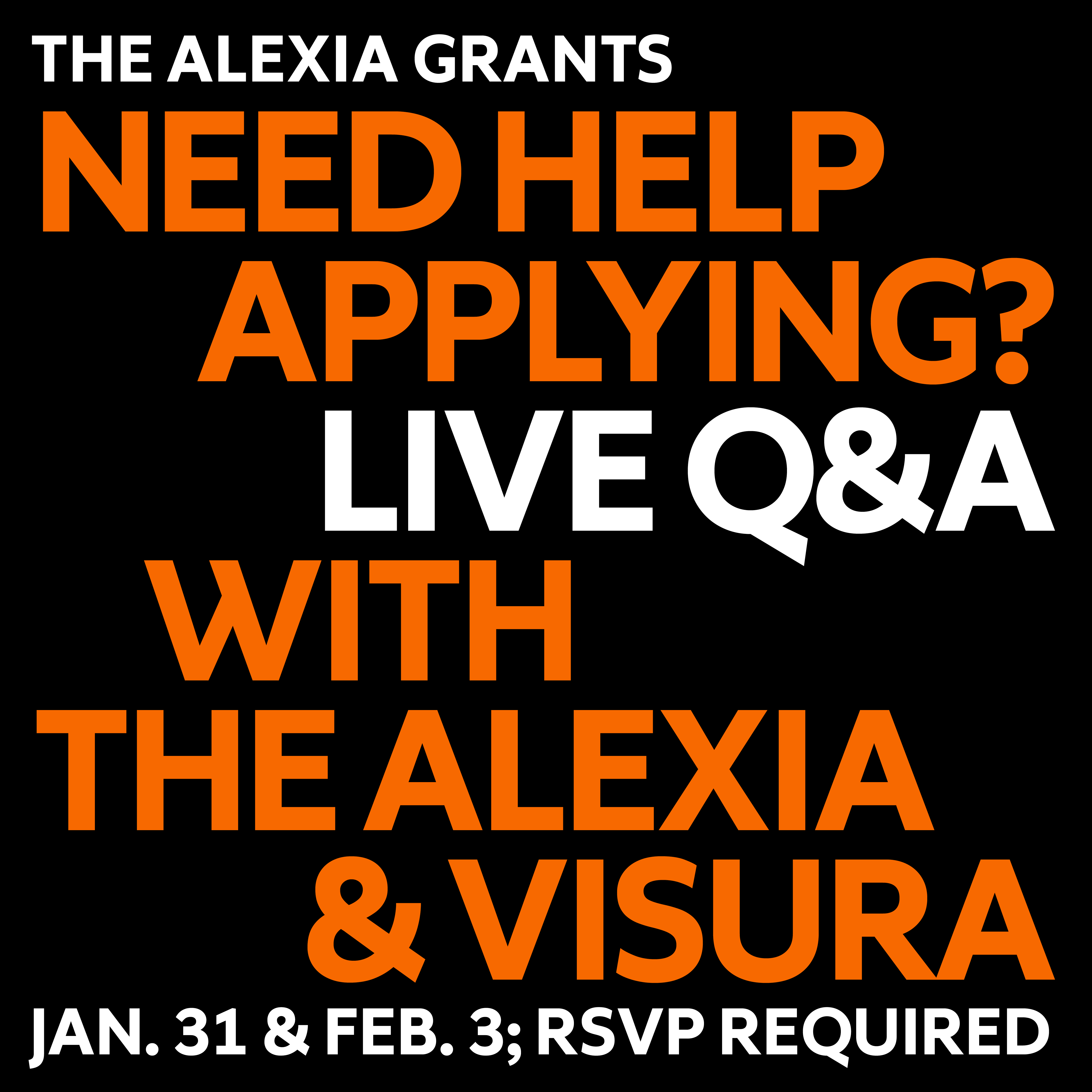 You’re Invited to The Alexia Q&A Zoom Sessions