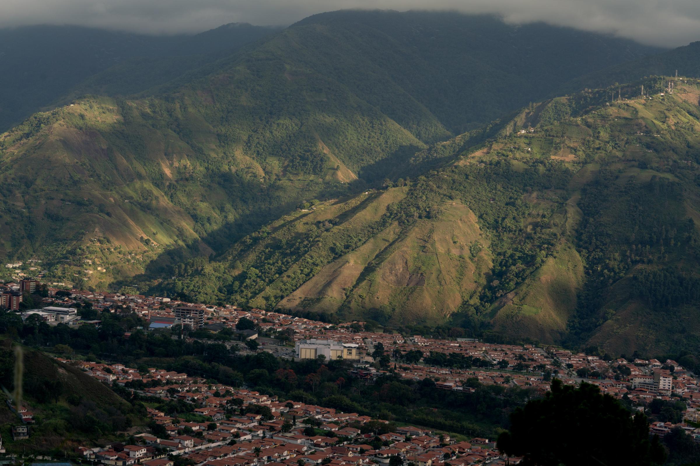 Aging and Abandoned in Venezuela's Failing State | The New Yorker - View from above of Merida City, Venezuela, on March 7, 2022.