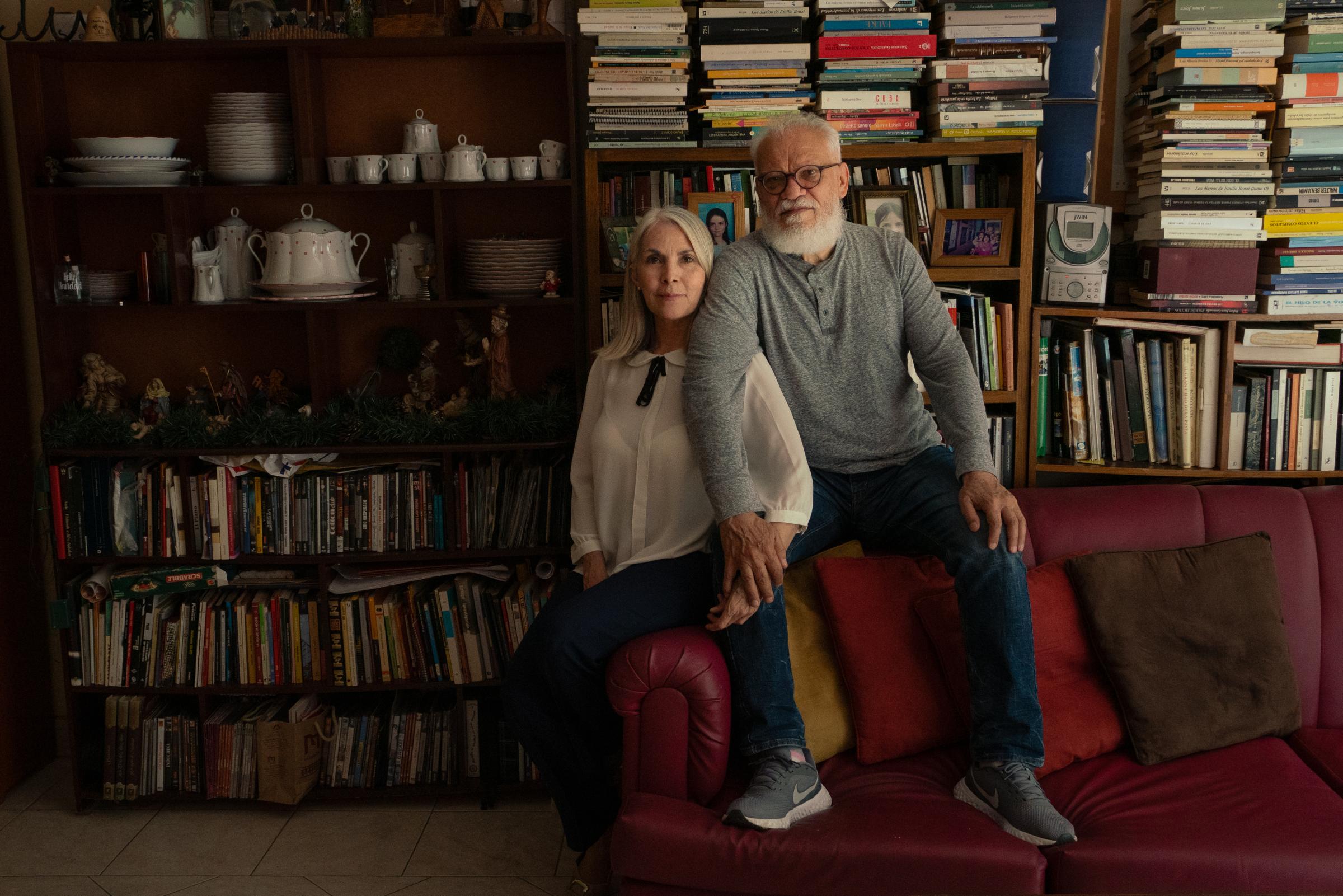 Aging and Abandoned in Venezuela's Failing State | The New Yorker - Professors Mery Lopez and Diomedes Cordero pose for a...