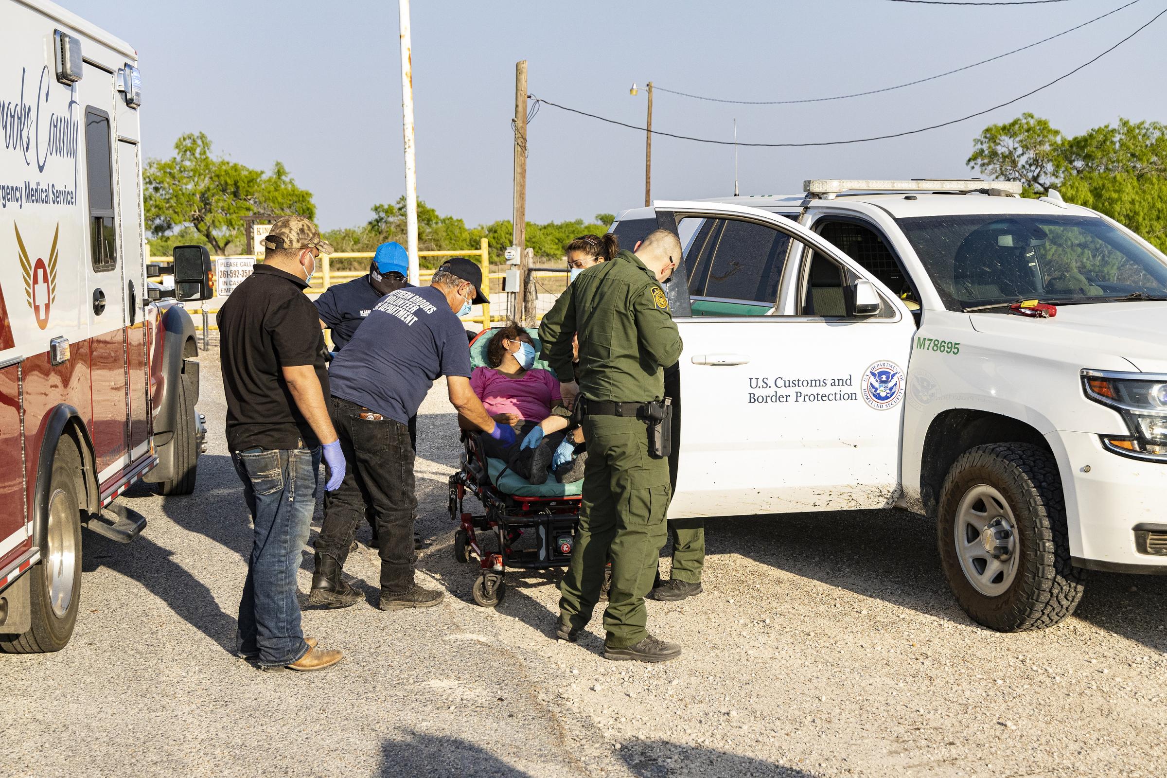 Migrants in Distress, Falfurrias, Texas - The Brooks County Sherrif's Office (BCSO) received a...