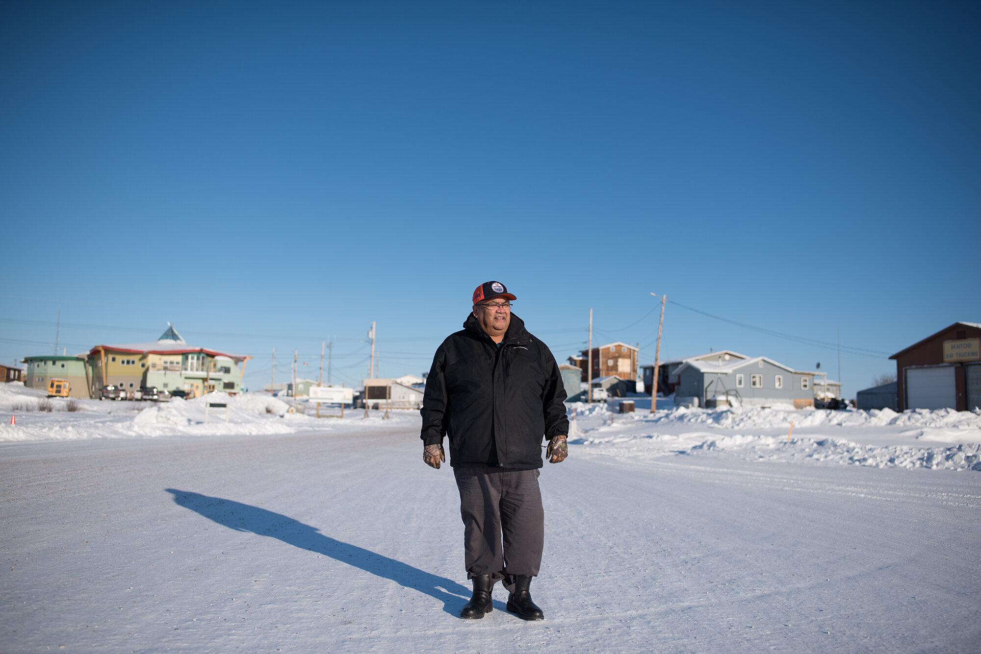 Pandemic Plan - The New York Times - Edward Sangris, chief of Dettah, Northwest Territories,...