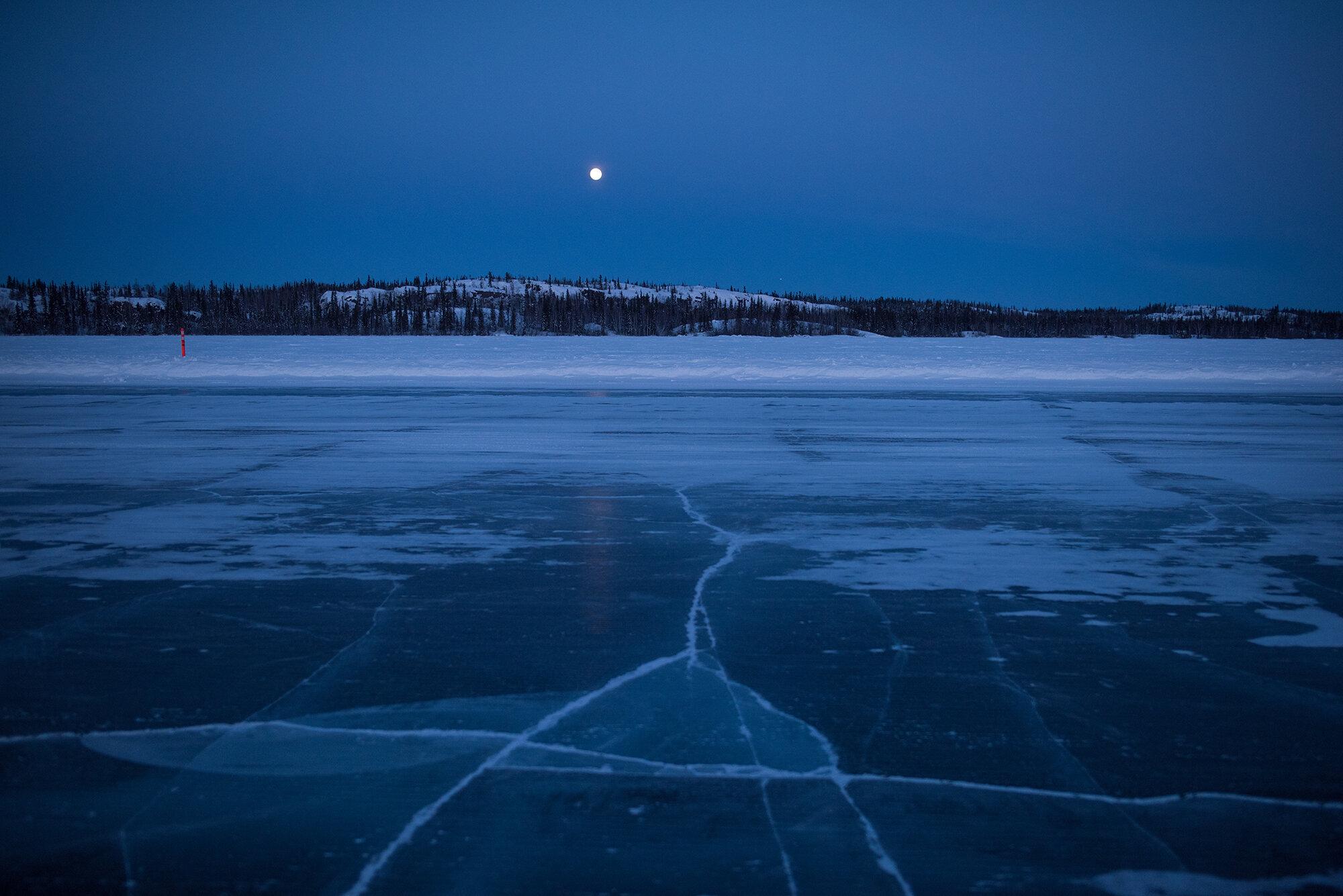 Pandemic Plan - The New York Times - The ice road between Yellowknife and Dettah, Northwest...