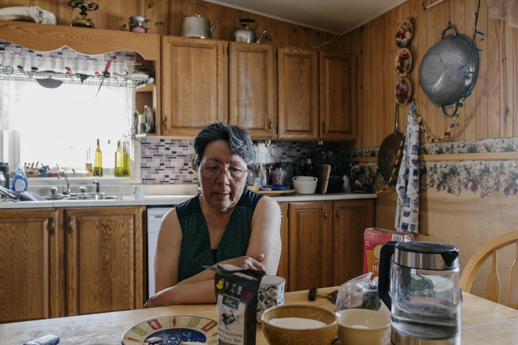 No Place to Grow Old - The Globe and Mail - Looee Mike in her kitchen in Pangnirtung, Nunavut on May...