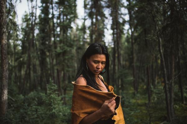 Image from Portraits - Melaw Nakehk’o is a Moosehide Tanner, an artist, a...