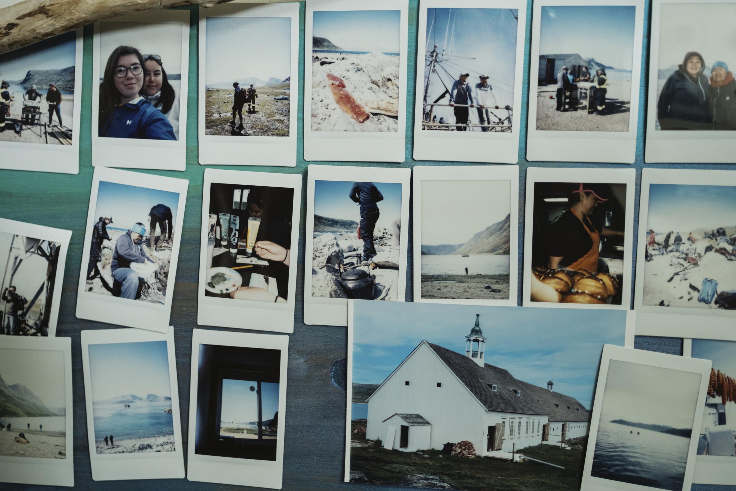 Place of Spirits - The Narwhal - Photos of visitors, elders and researchers hang inside...