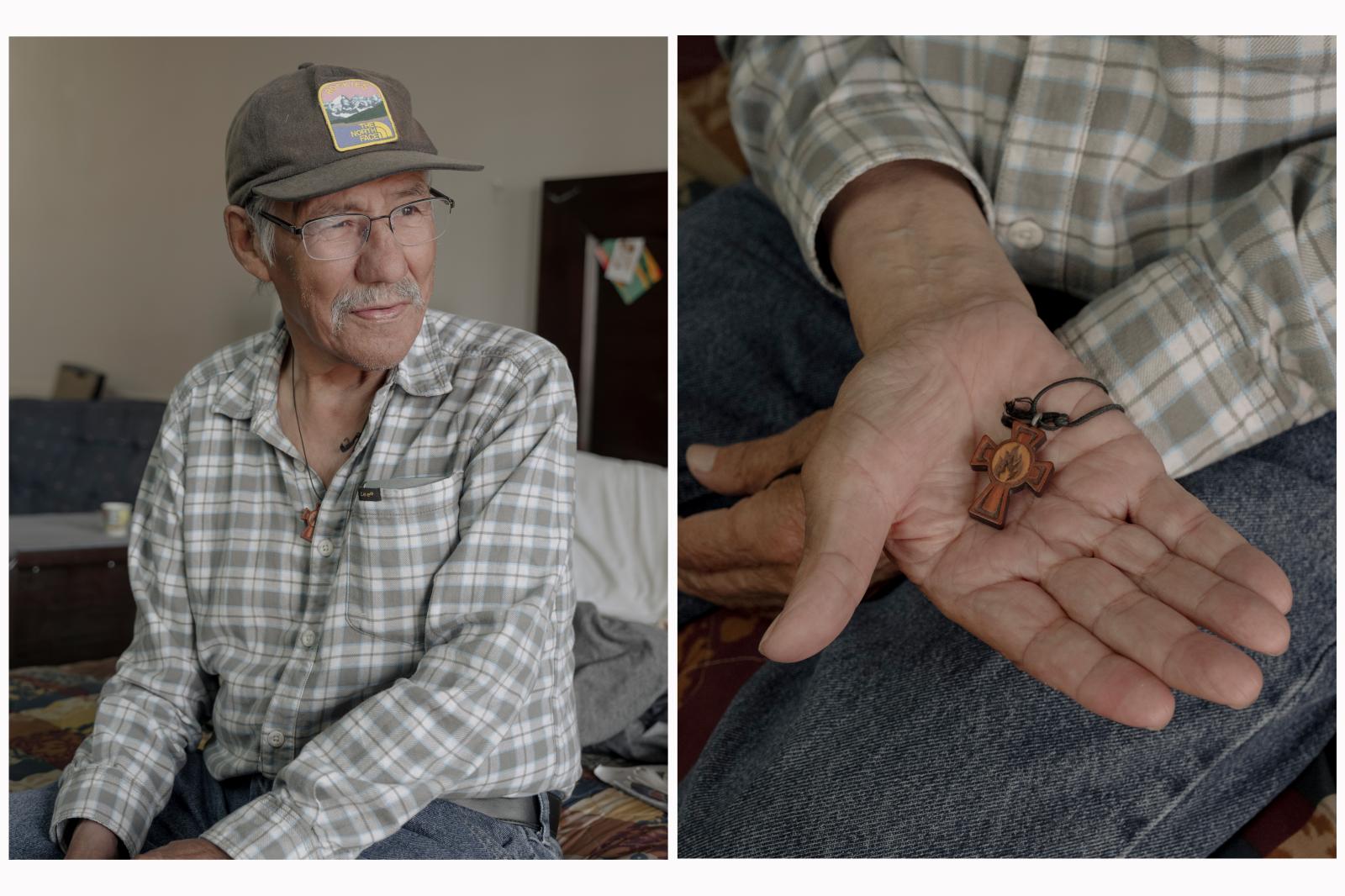 (Left) Benny Mantla now lives i...ated to Fort McMurray, Alberta.