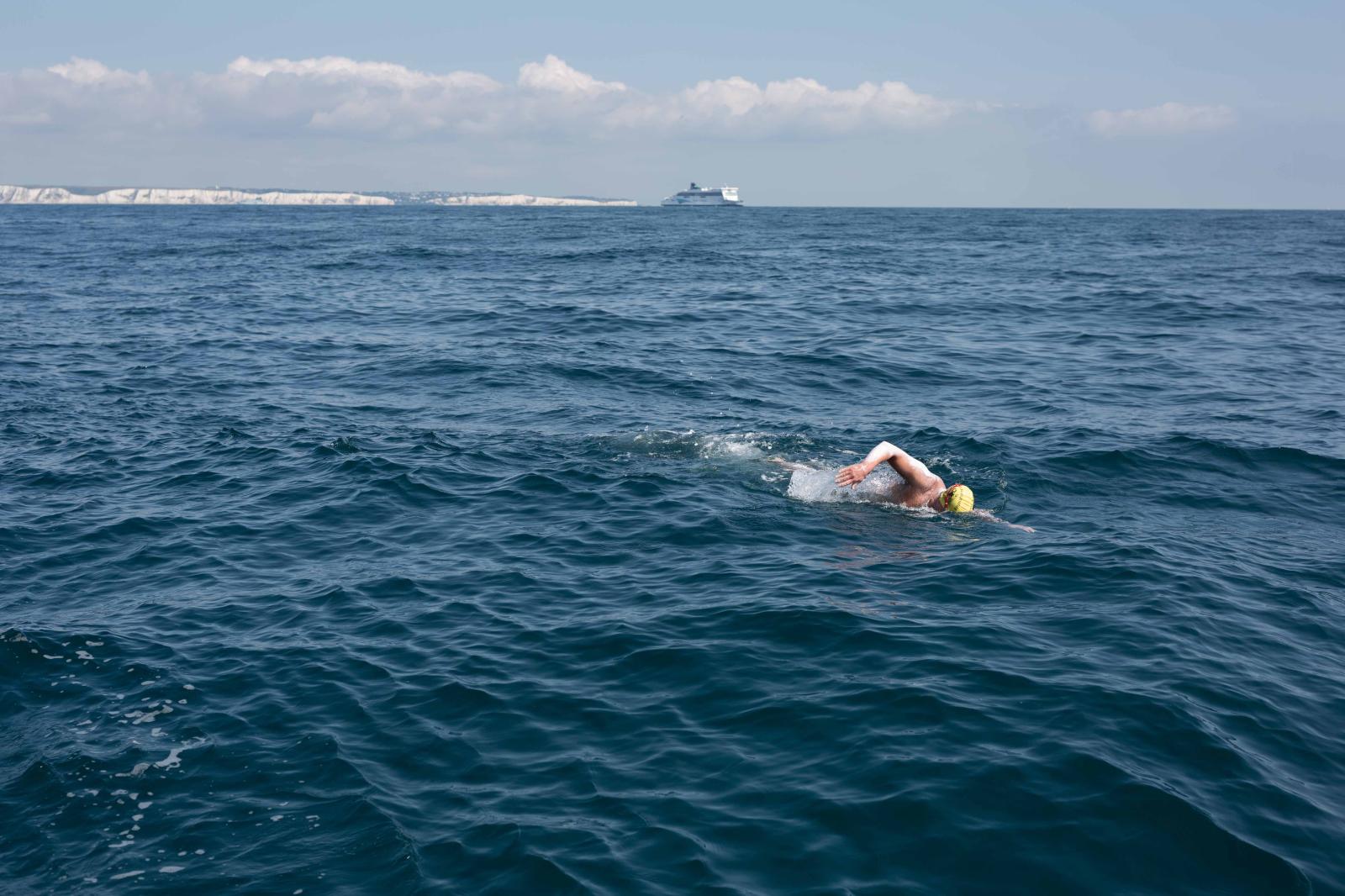 Daryl Cygler, several miles off...ing towards the shipping lanes.