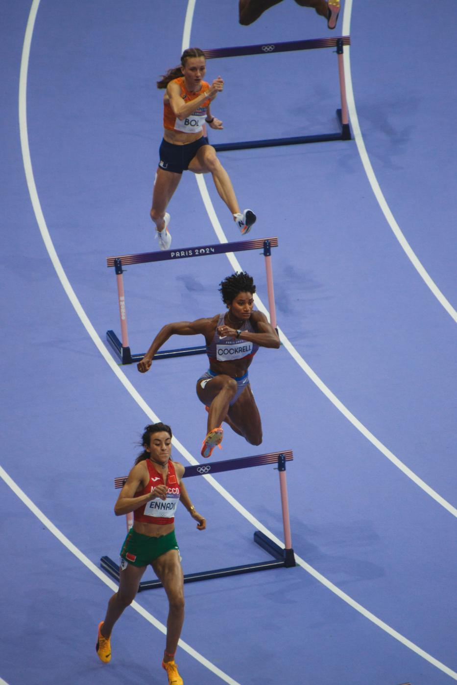 400 meter hurdler, Anna Cockrel...for the hurdles on August 8th. 