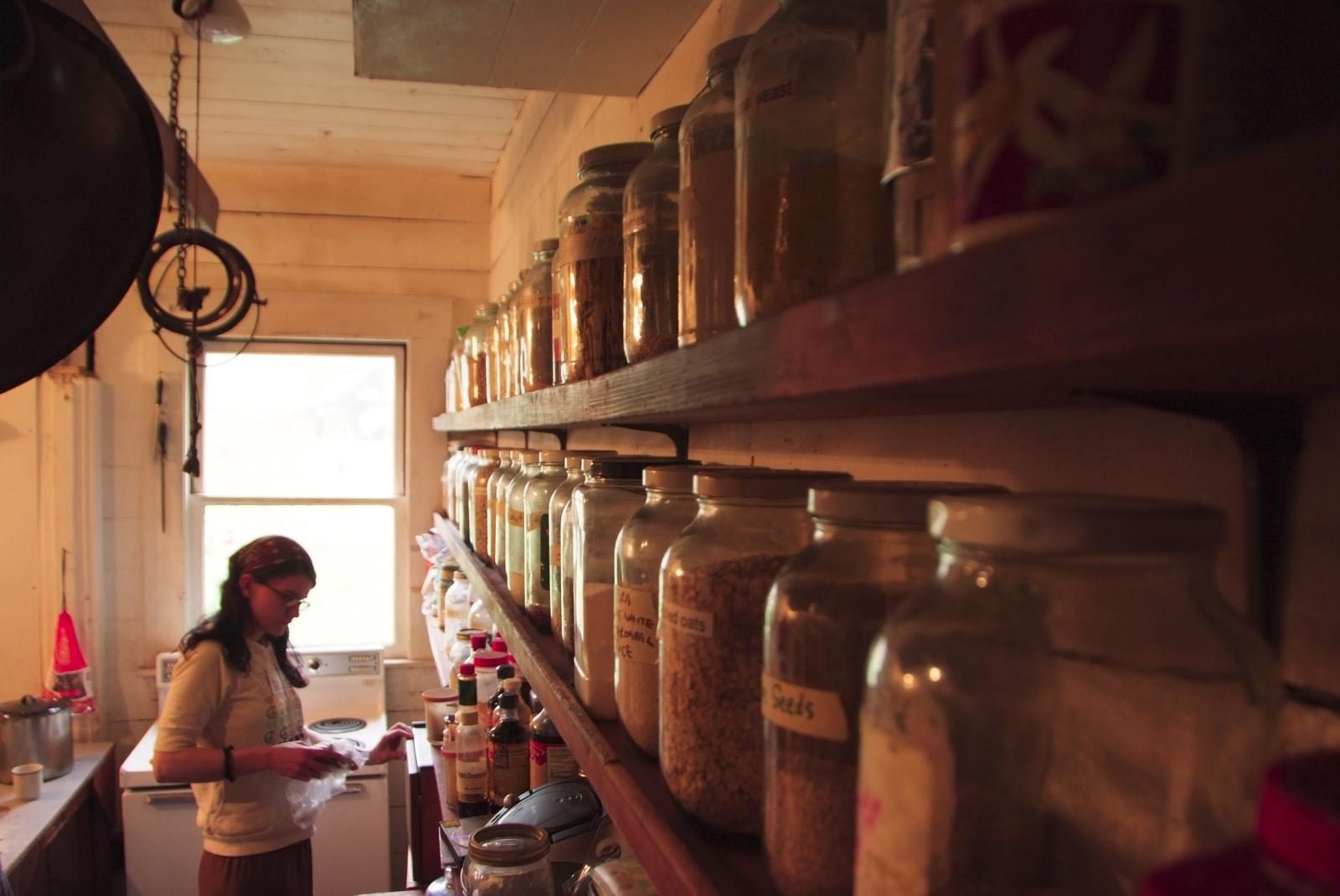 Bulk Food in Kitchen, Alpha Farm