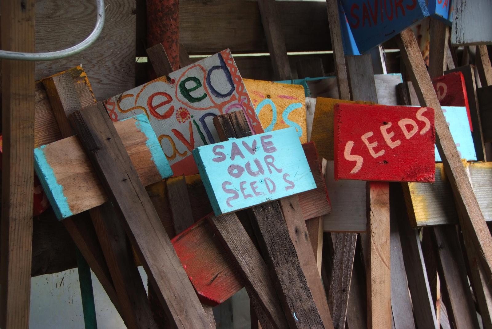 Seed Saving Signs