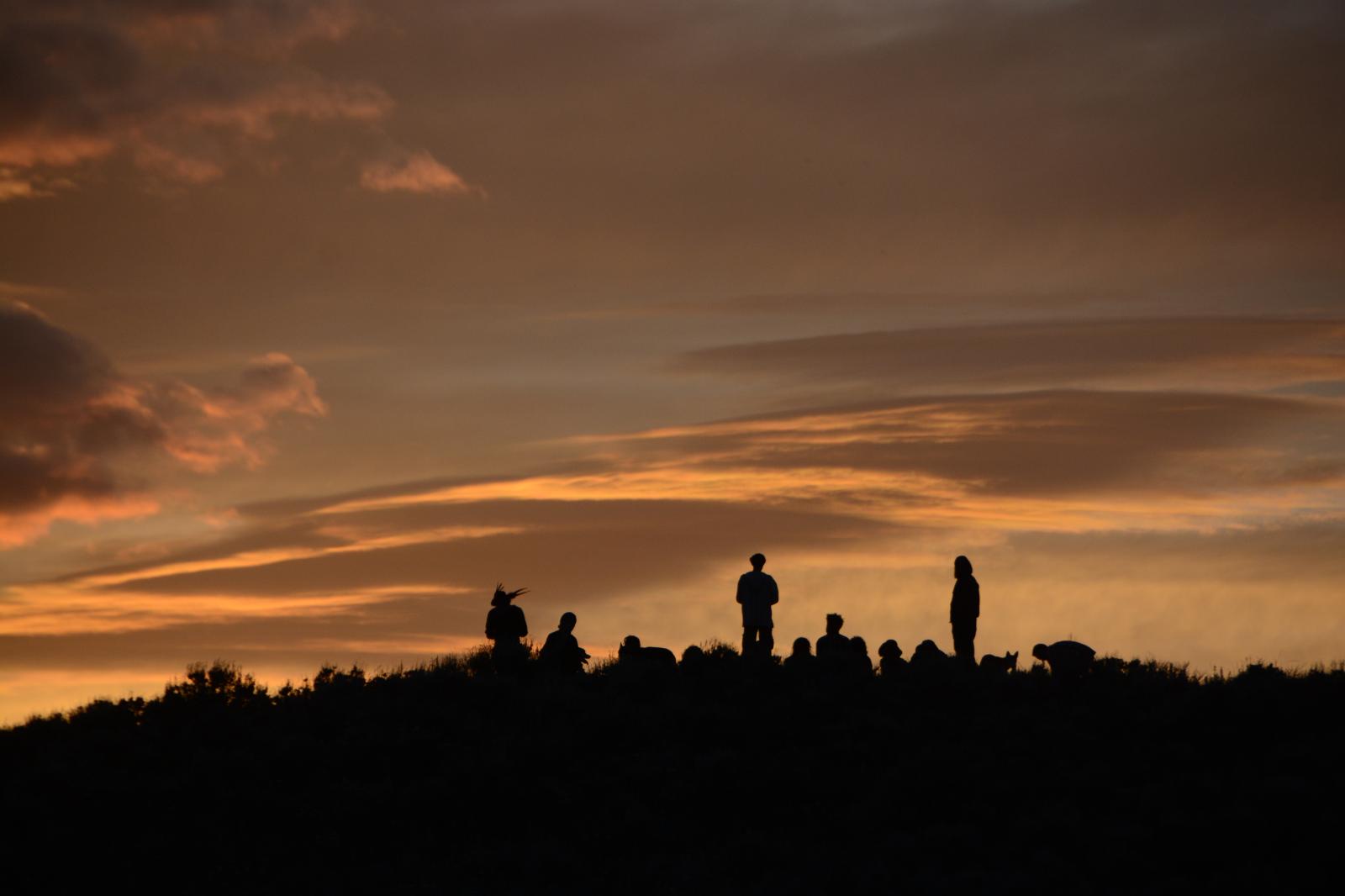 Watching the Sunset, Rainbow Gathering