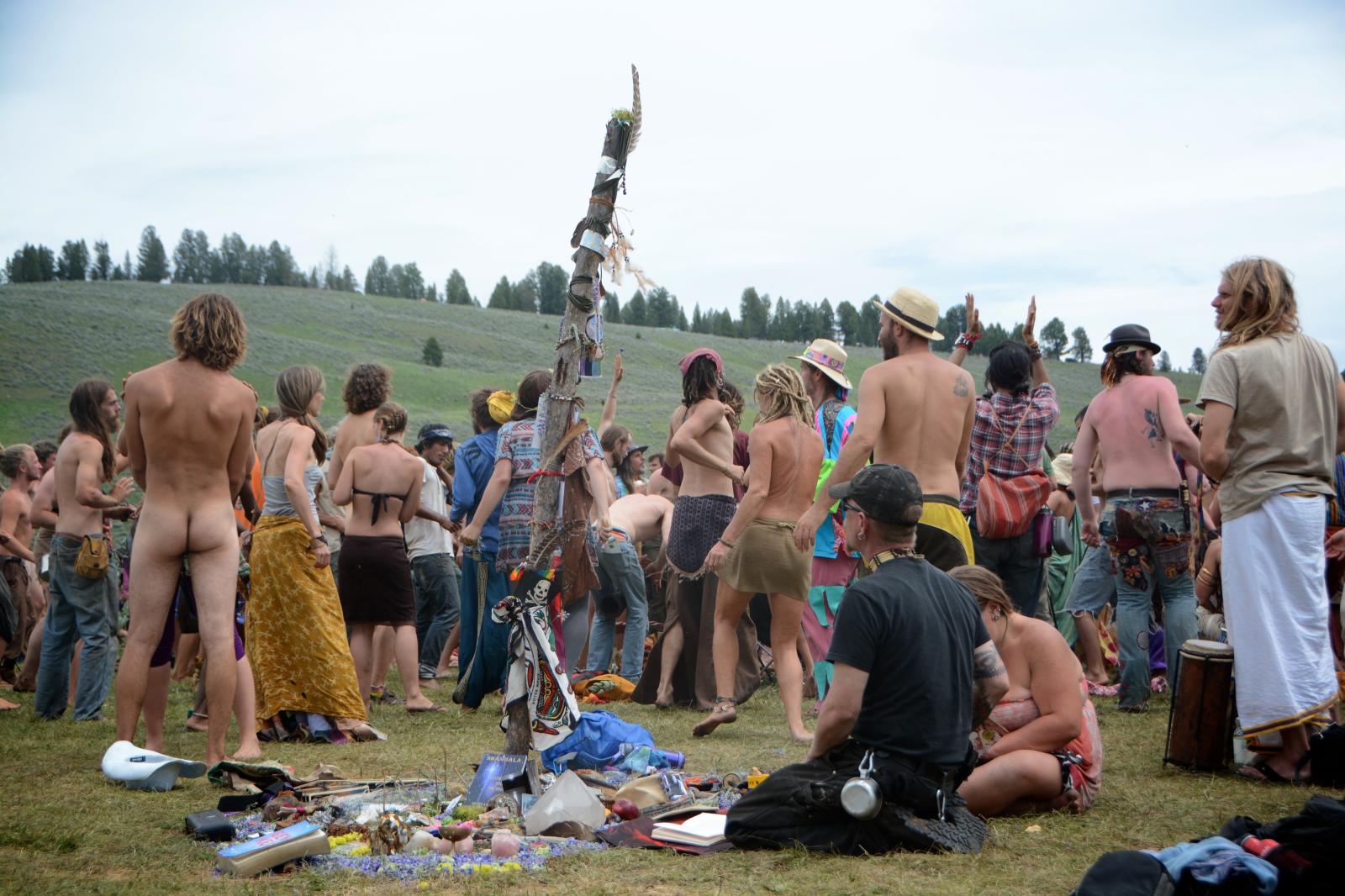 Celebration after Prayer for Peace, Rainbow Gathering