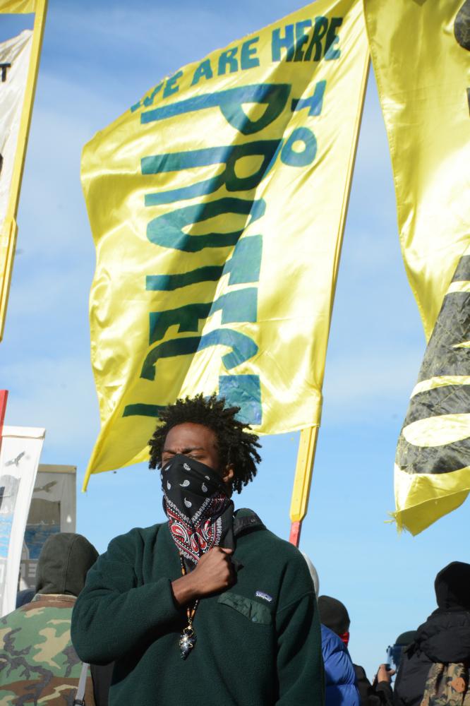 We Are Here To Protect, Pipeline Site Protest,Standing Rock