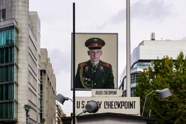 At Checkpoint Charlie | Buy this image