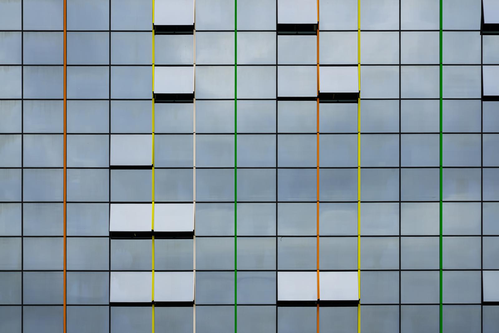 New Photographs in 2023 -  Zagreb, Croatia  # 3884 4/2023 Glass facade of the...