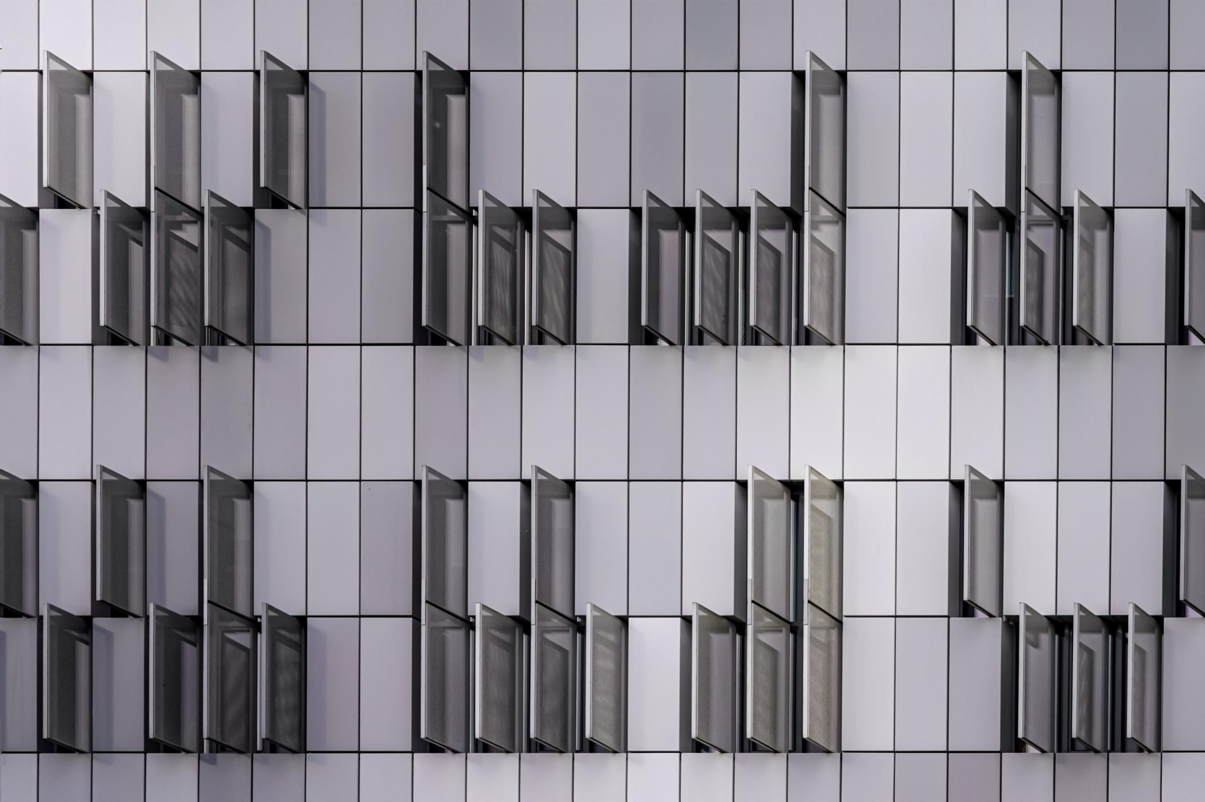 Eight Shades of Grey <br /> The Facade of the Med Campus Graz <br />Photographs by Michael Nguyen