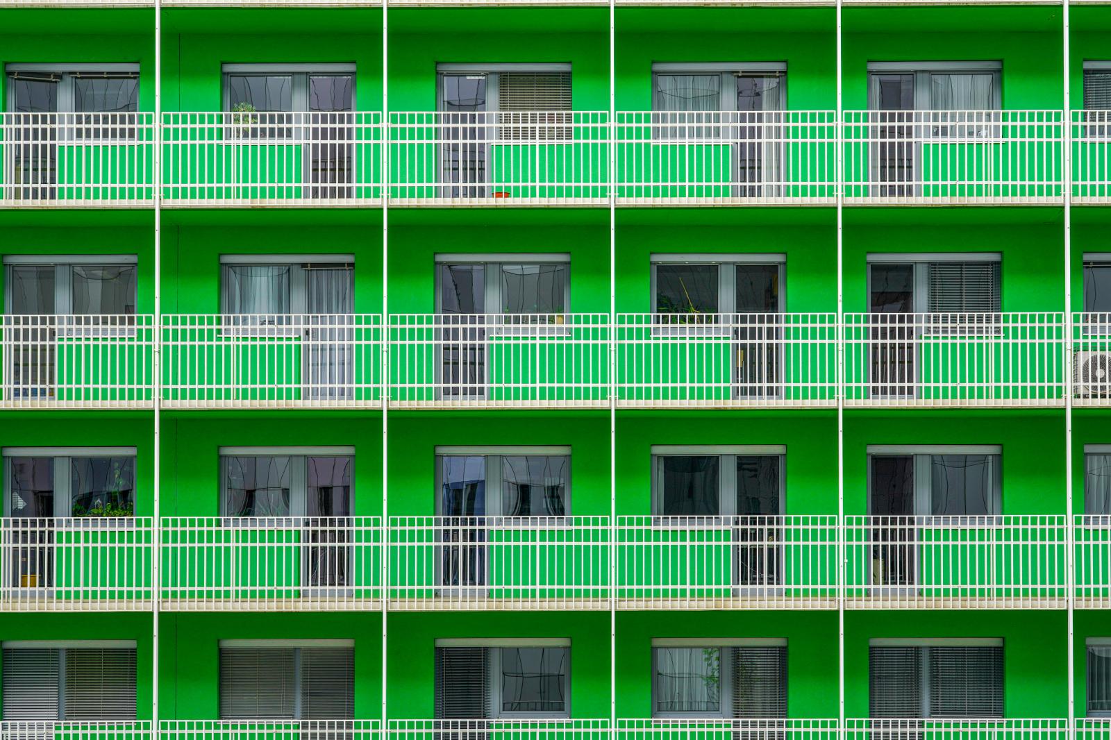 Image from Facades Architecture (2) <br /> Fascination of the Faces of Buildings -  Graz, Austria  # 4056 4/2023 Apartment block with small...