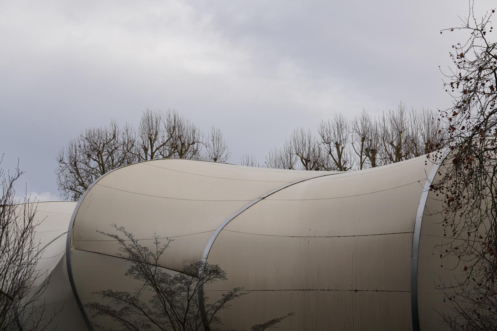 Architectural Wave: Winter at Koblenz Ropeway