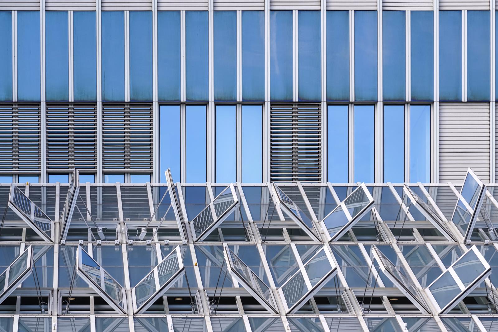 Geometric Progressions: Facade with Glass Canopy | Buy this image