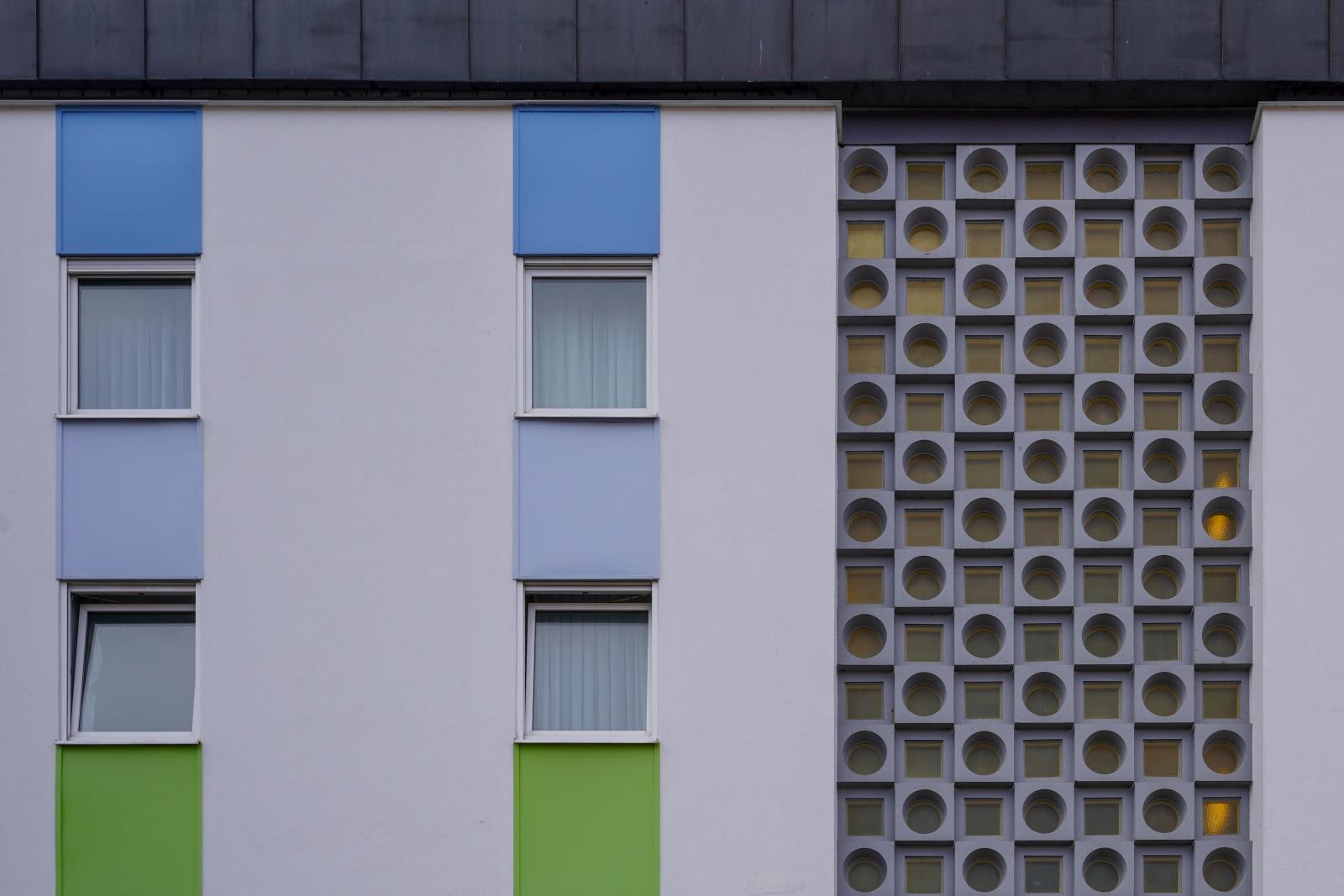 Geometry of Hospitality: Playful Facade of a Hotel Building