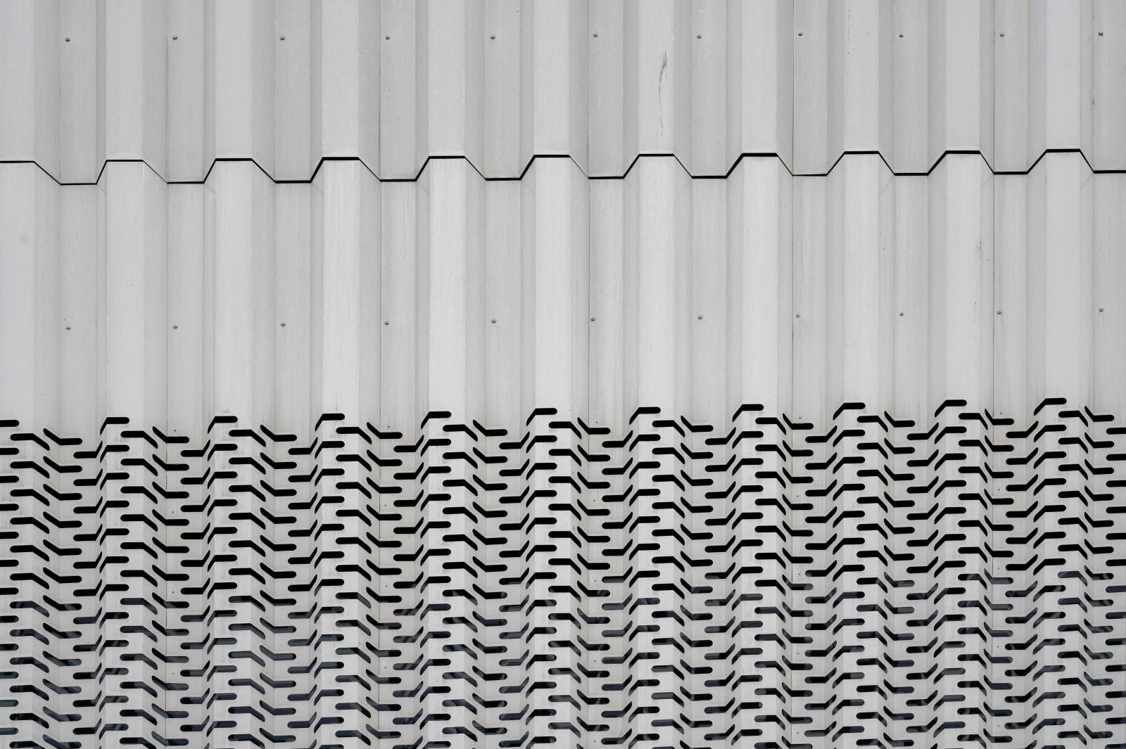 Rhythmic Repetition: Facade of a Sports Hall 
