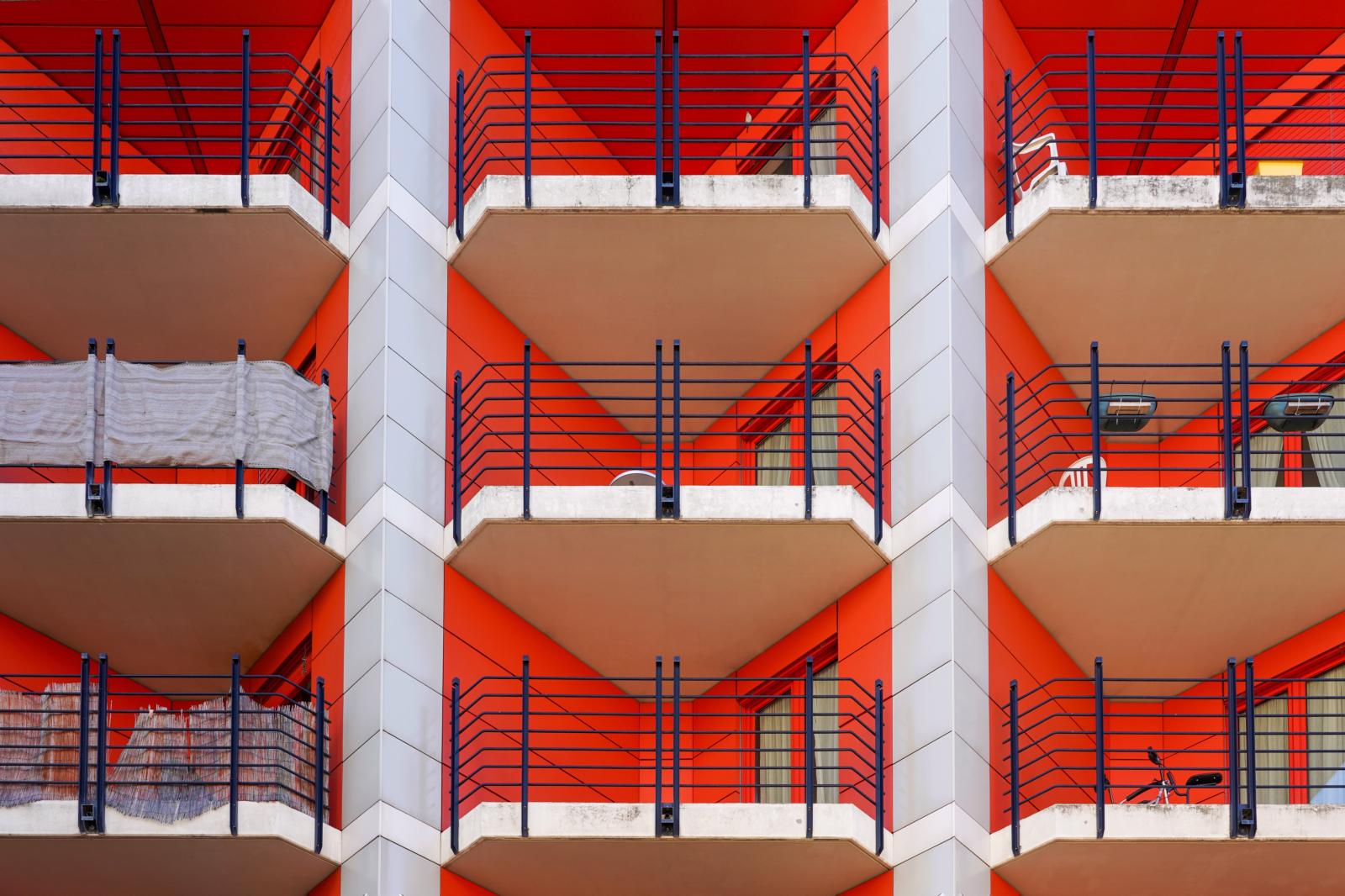 Vibrant Verticality: Geometric Living | Buy this image