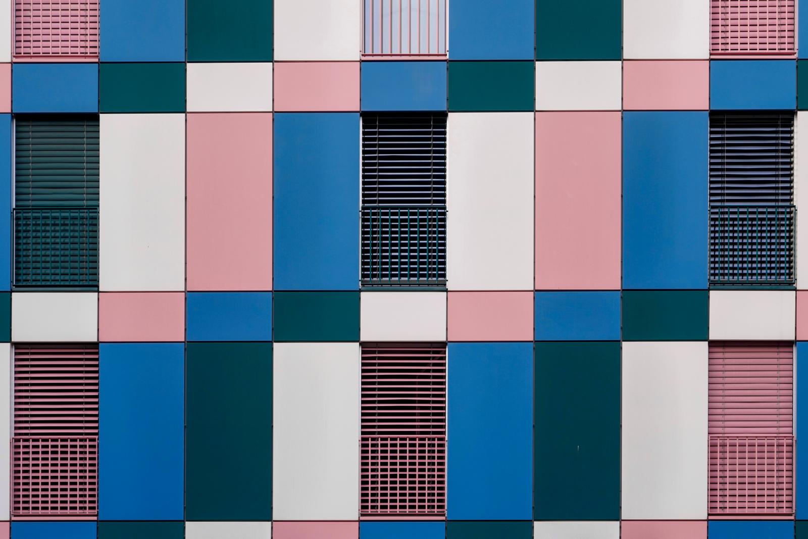 Patchwork Palette: Urban Quilt of Colors | Buy this image