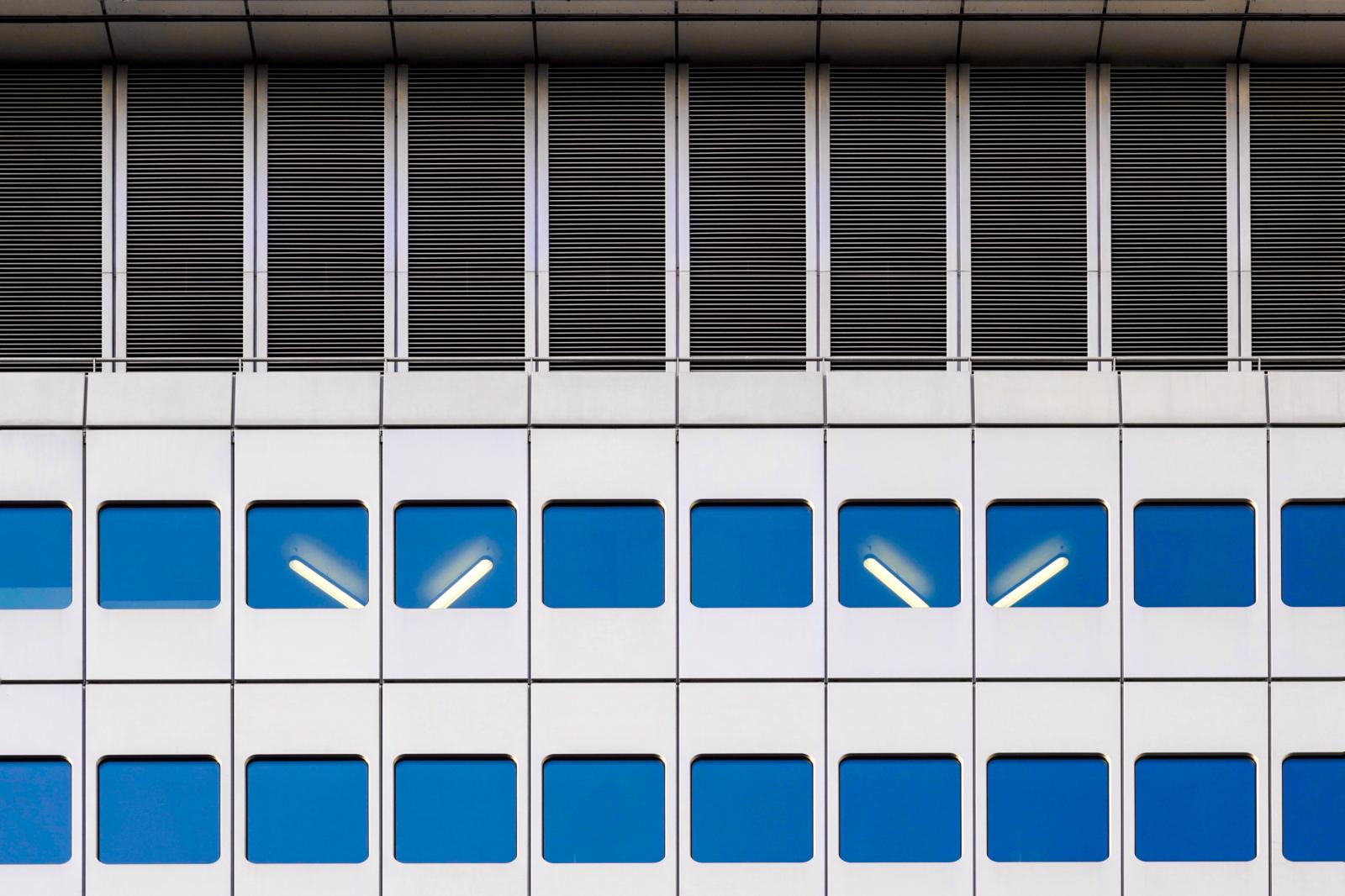 Image from Facades Architecture (3) <br /> Fascination of the Faces of Buildings -  Frankfurt, Germany   # 4104 12/2023 Neon Geometry:...