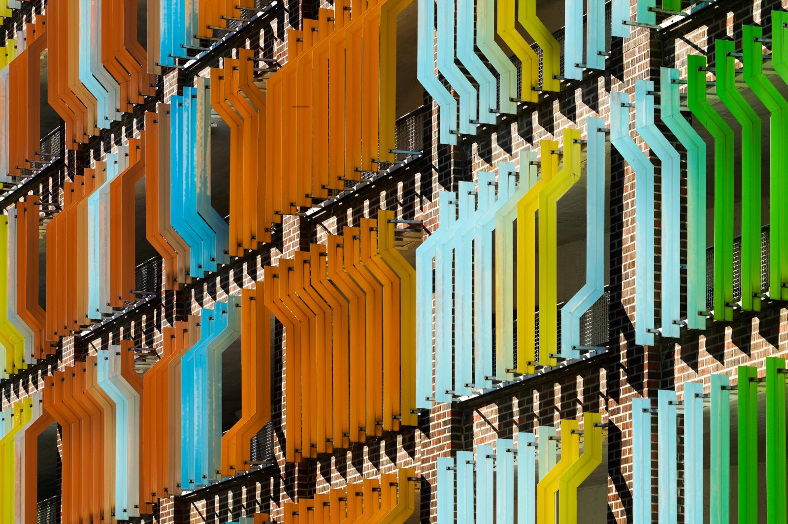 Colorful Layers: Architectural Rhythms | Buy this image