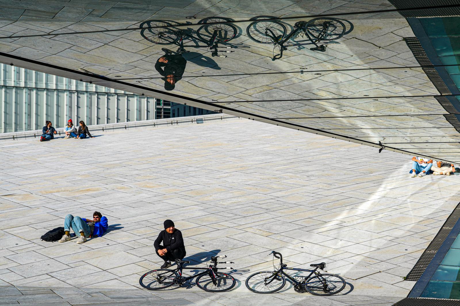 Mirrored Serenity: Reflections at the Opera House