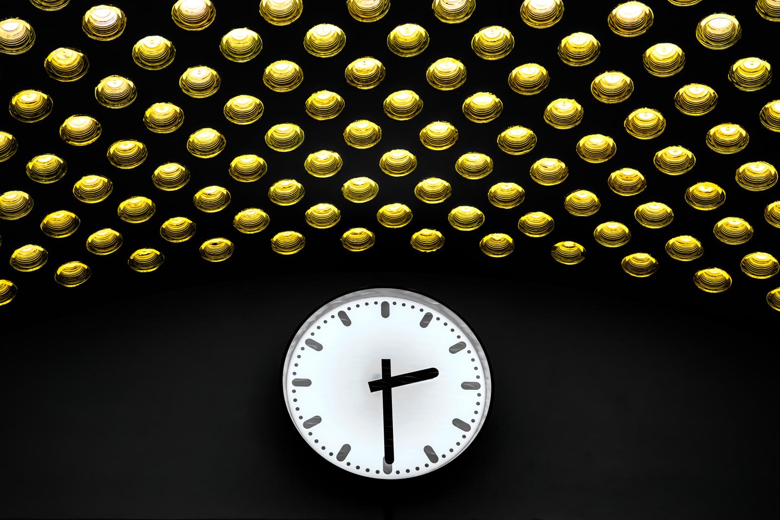 Timeless Glow Beneath Golden Skies. Waiting Room at Oldenzaal Train Station, The Netherlands | Buy this image