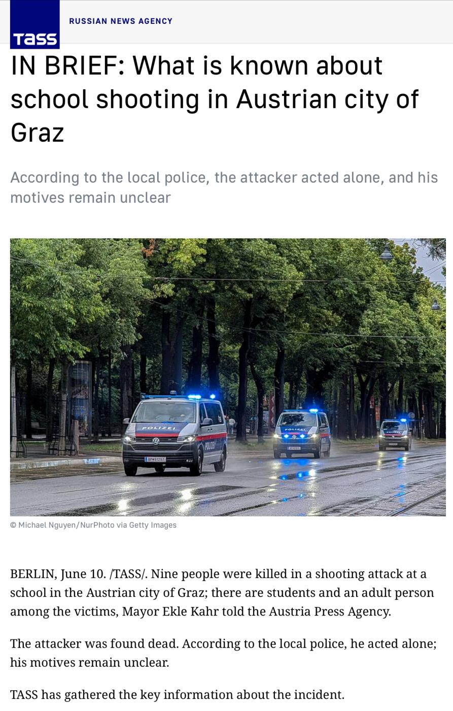 Russian News Agency TASS featured an image by Michael Nguyen