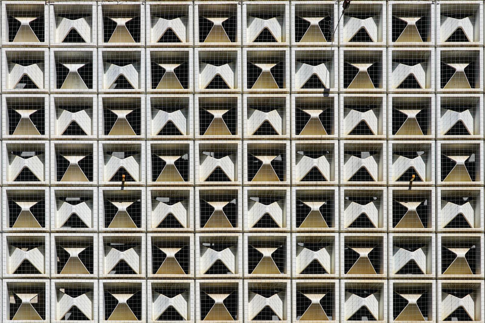 Image from Facades Architecture. <br /> Fascination of the Faces of Buildings -  Trier, Germany  # 3650 7/2022 Close-up of a facade made...