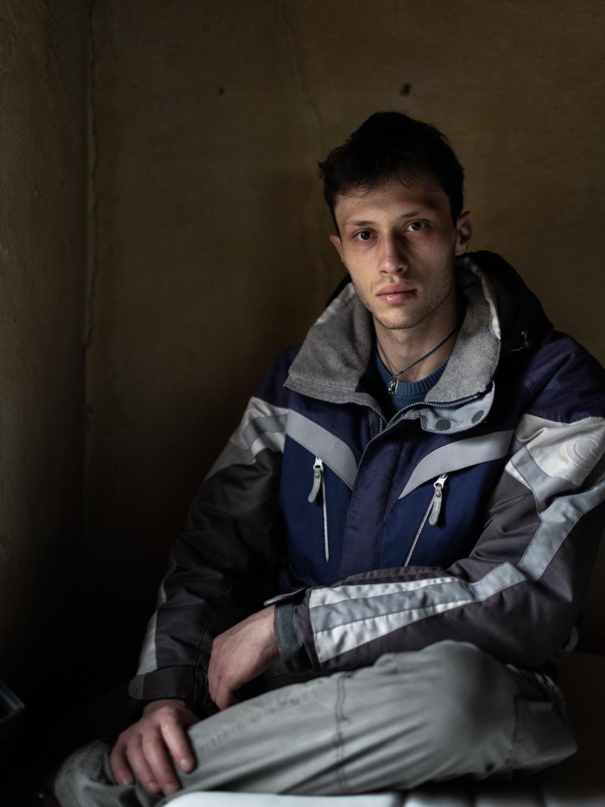 We are still dreaming  - Francesco, 25, inside the Mulini, one of the permanent...