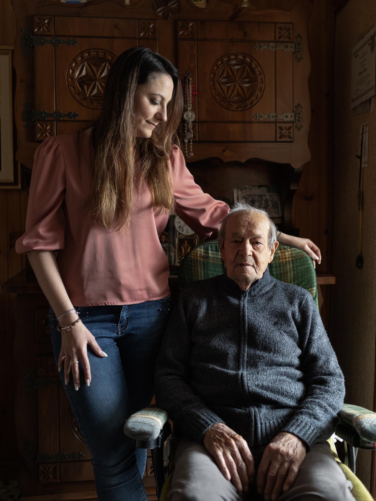 We are still dreaming - on going - Giorgio, born in 1927, with his 29-year-old niece Maria...