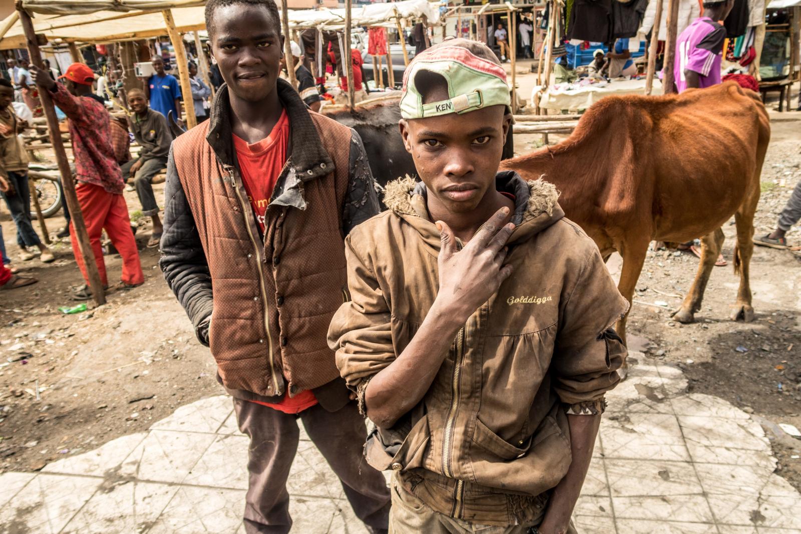 The glue staves off the hunger; street boys of Narok