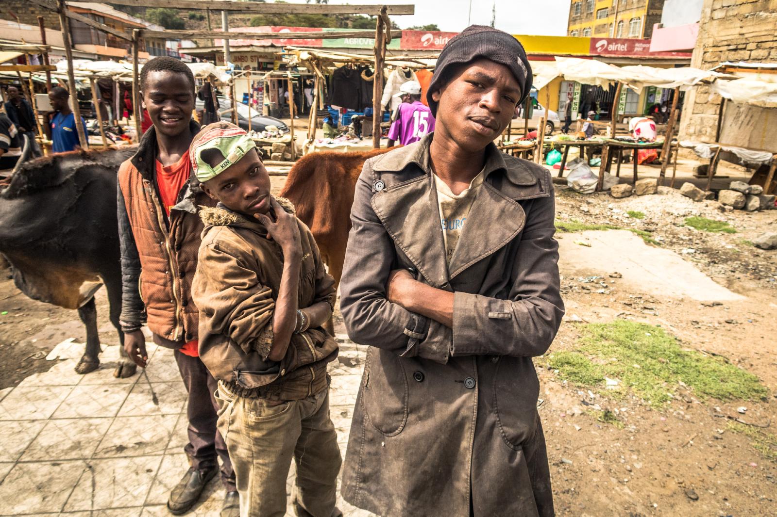 The glue staves off the hunger; street boys of Narok